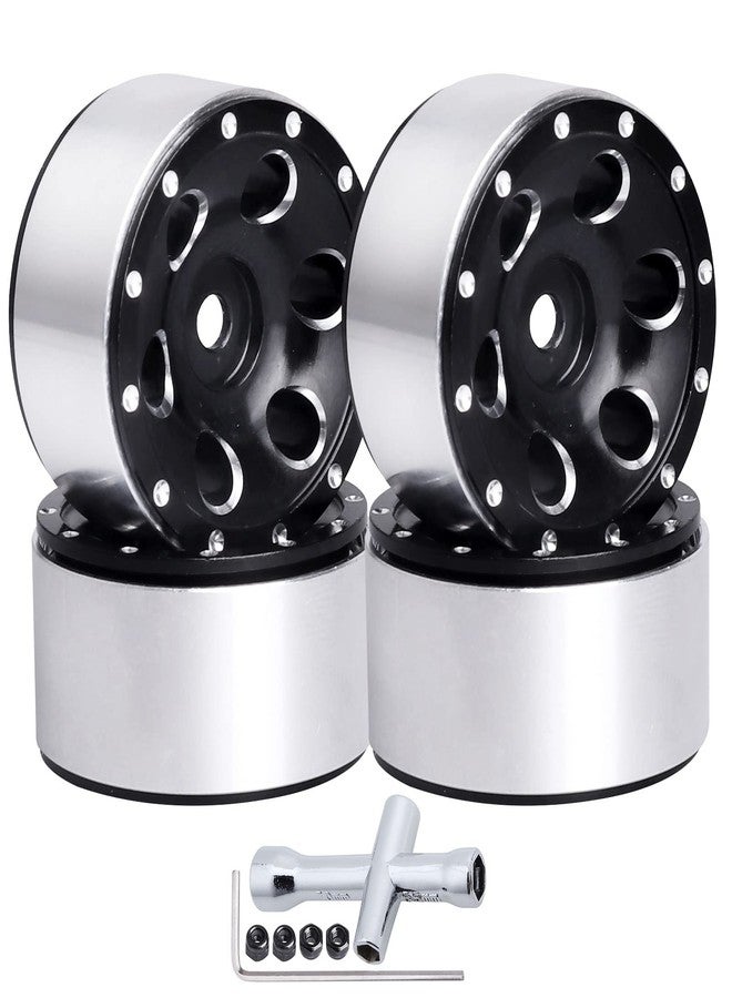 عجلات GoHobby 1.0 Beadlock، جنوط عجلات صغيرة مقاس 1 بوصة لجميع سيارات الزحف Axial SCX24 RC بمقياس 1/24، ملحقات ترقية - Image 1